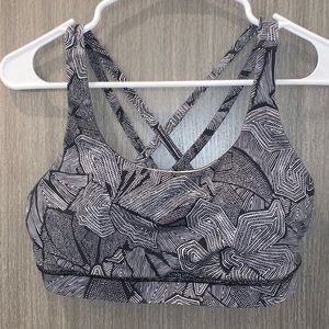 Lululemon Energy Bra - Floral Geometric Pattern